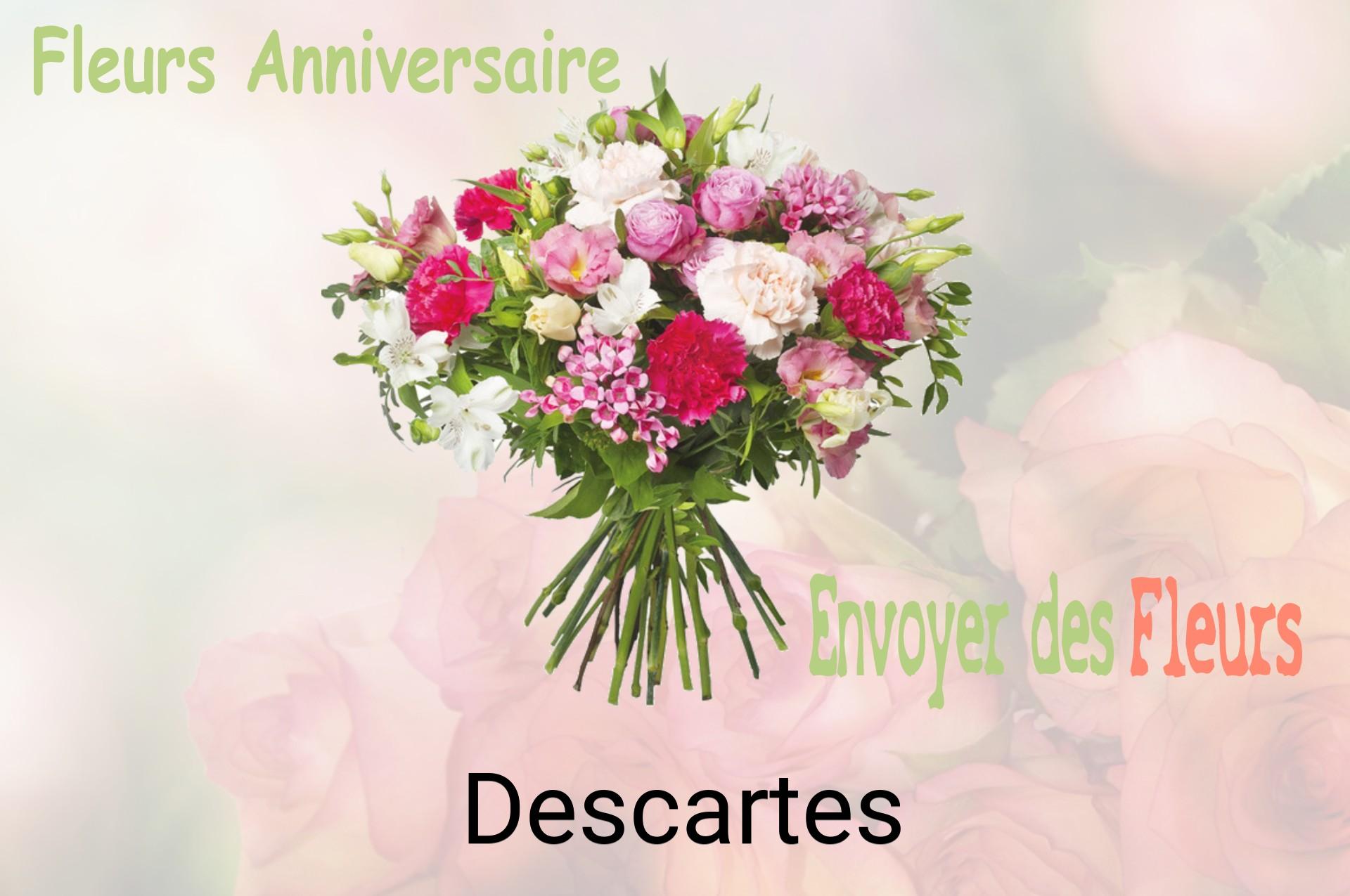 Bouquet de fleurs d’anniversaire livré à Descartes