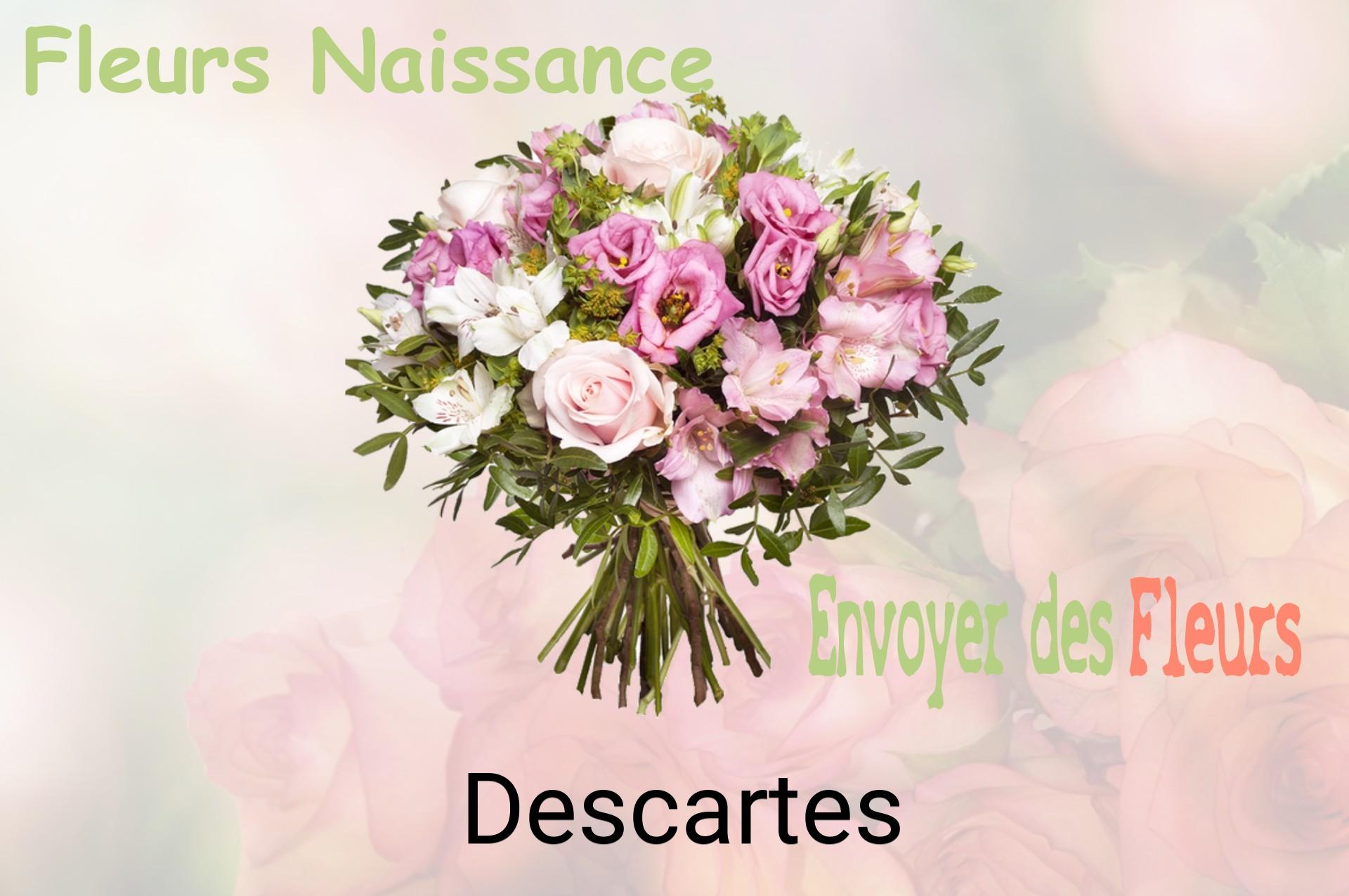 Bouquet de fleurs de naissance livré à Descartes